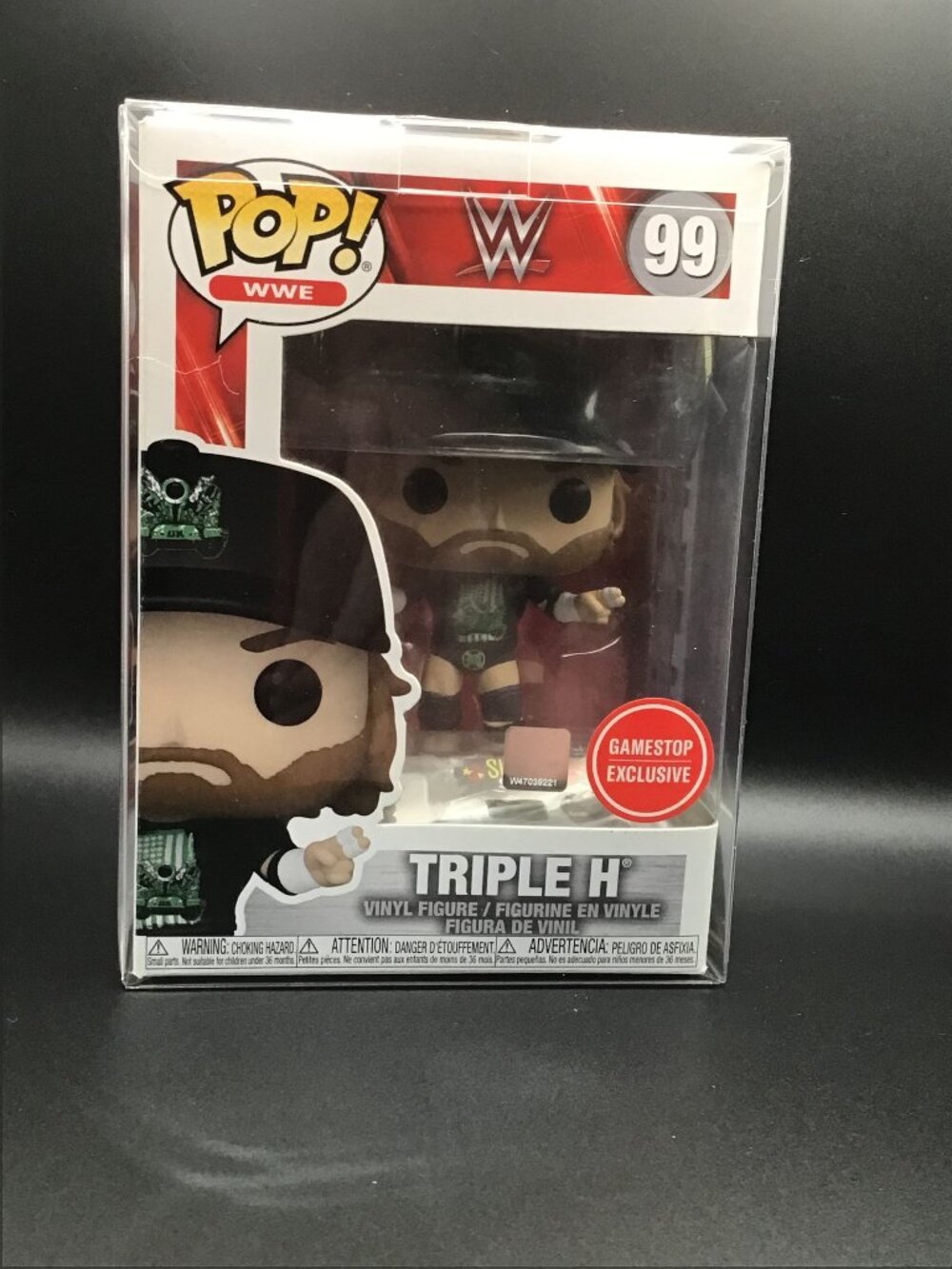 Funko Pop Vinyl WWE Triple H #99 GameStop Exclusive w/Pop Protector New In Box